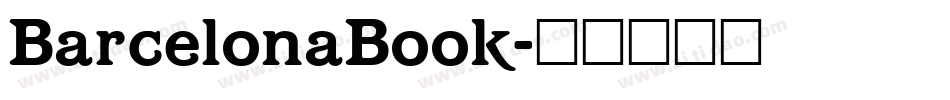 BarcelonaBook字体转换