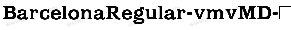 BarcelonaRegular-vmvMD字体转换