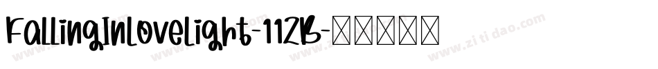 FallingInLoveLight-11ZB字体转换