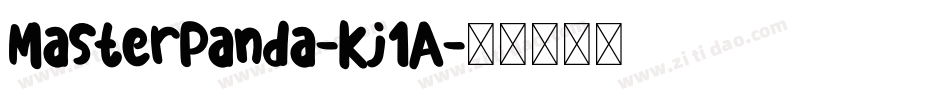 MasterPanda-Kj1A字体转换