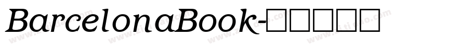 BarcelonaBook字体转换