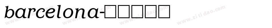 barcelona字体转换