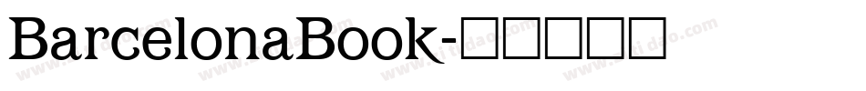 BarcelonaBook字体转换