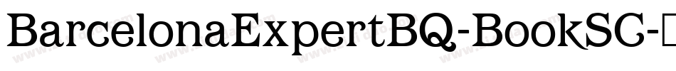 BarcelonaExpertBQ-BookSC字体转换