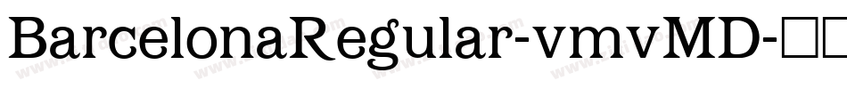 BarcelonaRegular-vmvMD字体转换