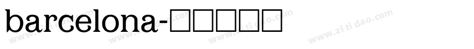 barcelona字体转换