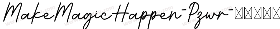 MakeMagicHappen-Pzwr字体转换