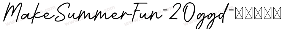 MakeSummerFun-2Oggd字体转换