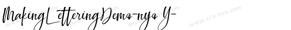 MakingLetteringDemo-nyoY字体转换