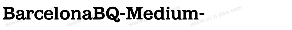 BarcelonaBQ-Medium字体转换