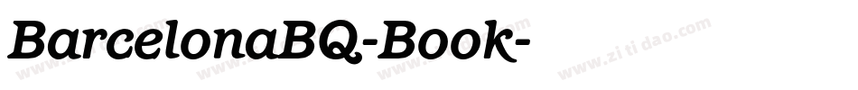 BarcelonaBQ-Book字体转换