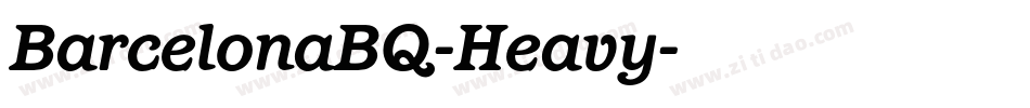 BarcelonaBQ-Heavy字体转换