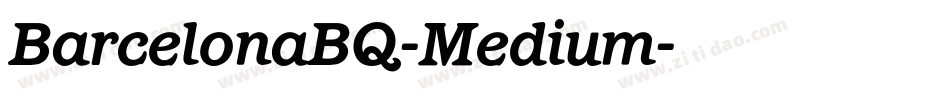 BarcelonaBQ-Medium字体转换
