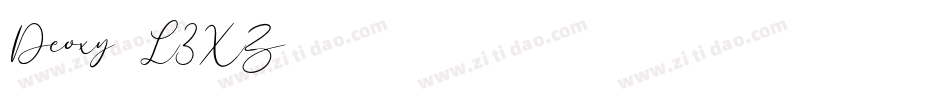Deoxy-L3XZ字体转换