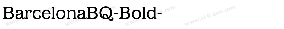 BarcelonaBQ-Bold字体转换