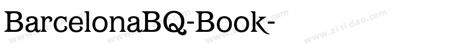 BarcelonaBQ-Book字体转换