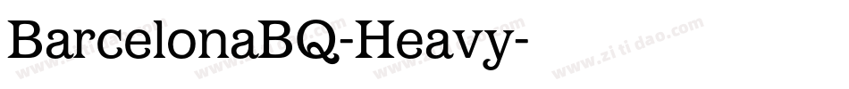 BarcelonaBQ-Heavy字体转换