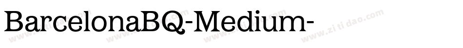 BarcelonaBQ-Medium字体转换