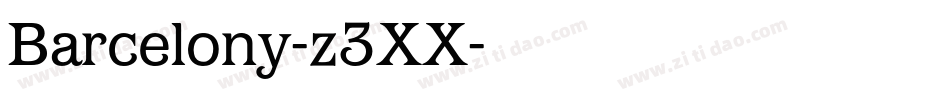 Barcelony-z3XX字体转换