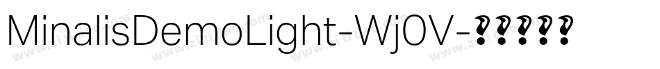 MinalisDemoLight-Wj0V字体转换
