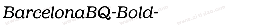 BarcelonaBQ-Bold字体转换