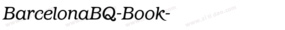 BarcelonaBQ-Book字体转换