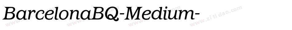 BarcelonaBQ-Medium字体转换