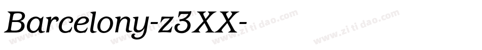 Barcelony-z3XX字体转换