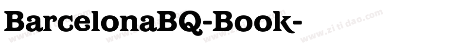 BarcelonaBQ-Book字体转换