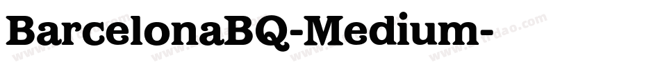 BarcelonaBQ-Medium字体转换