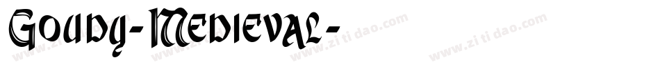 Goudy-Medieval字体转换