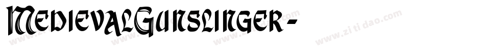 MedievalGunslinger字体转换