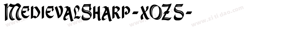 MedievalSharp-xOZ5字体转换