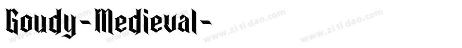 Goudy-Medieval字体转换
