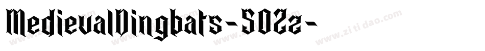 MedievalDingbats-5OZz字体转换