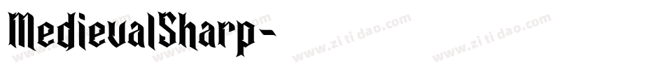 MedievalSharp字体转换