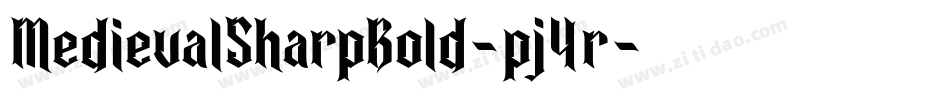 MedievalSharpBold-pj4r字体转换