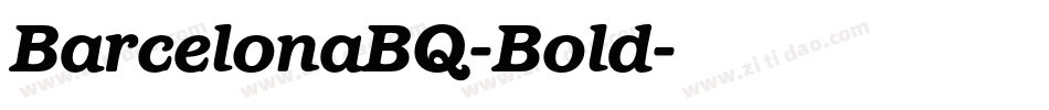 BarcelonaBQ-Bold字体转换