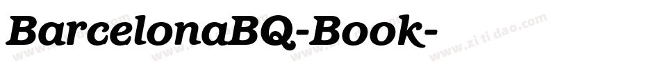 BarcelonaBQ-Book字体转换