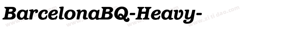 BarcelonaBQ-Heavy字体转换