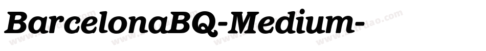 BarcelonaBQ-Medium字体转换