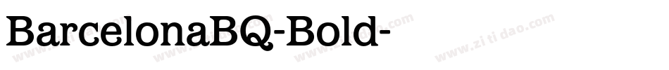 BarcelonaBQ-Bold字体转换