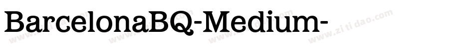 BarcelonaBQ-Medium字体转换