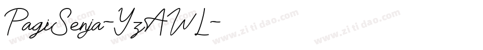 PagiSenja-YzAWL字体转换