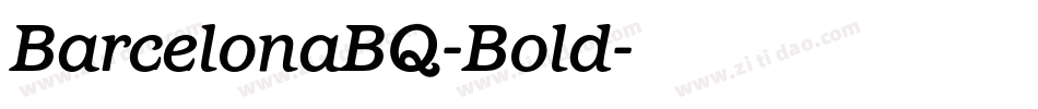 BarcelonaBQ-Bold字体转换