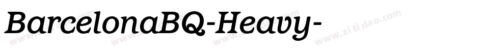 BarcelonaBQ-Heavy字体转换