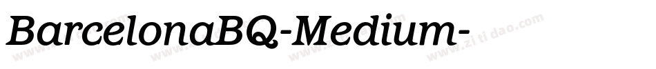 BarcelonaBQ-Medium字体转换
