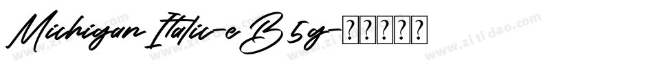 MichiganItalic-eB5g字体转换