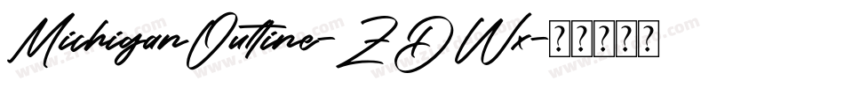 MichiganOutline-ZDWx字体转换