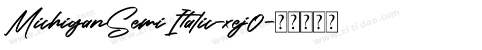 MichiganSemiItalic-xej0字体转换